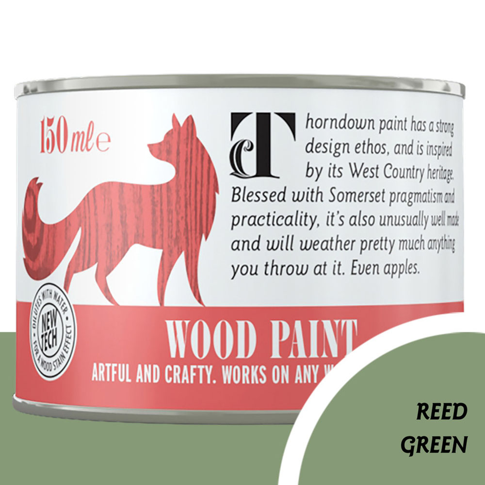 Thorndown Reed Green Satin Wood Paint 150ml Image 3