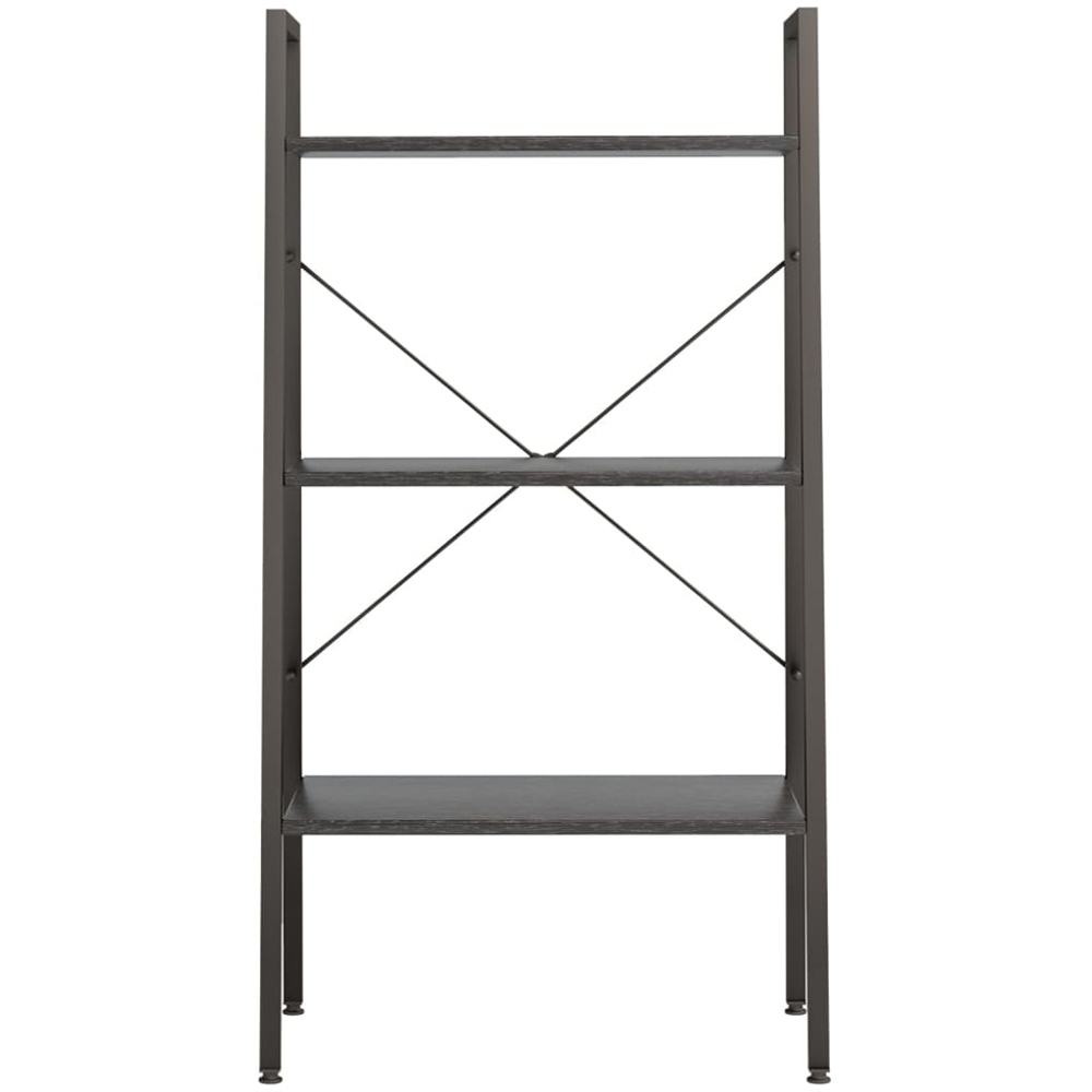 vidaXL 3-Tier Dark Black Standing Shelf Image 2