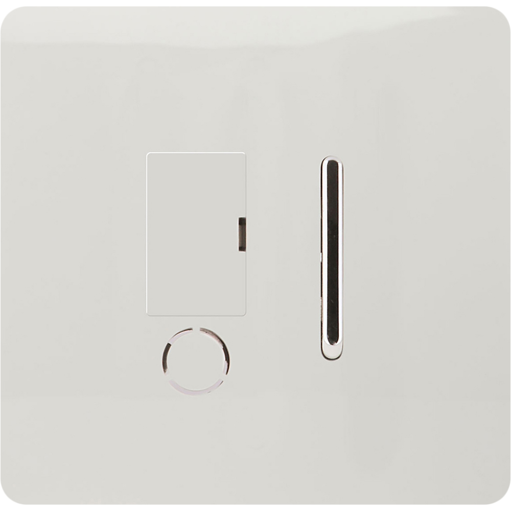 Trendi Switch 13amp Ice White Fused Spur with Flex Outlet Image 1