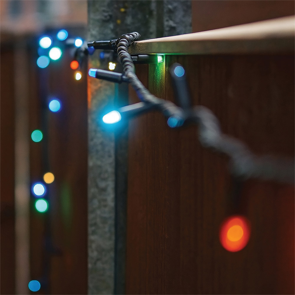 Eagle Connect 760 RGBY Flash LED Black Rubber Cable String Light 95m Image 3