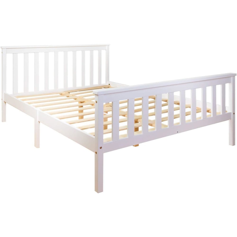 Portland Double Wooden Bed Frame Image 2