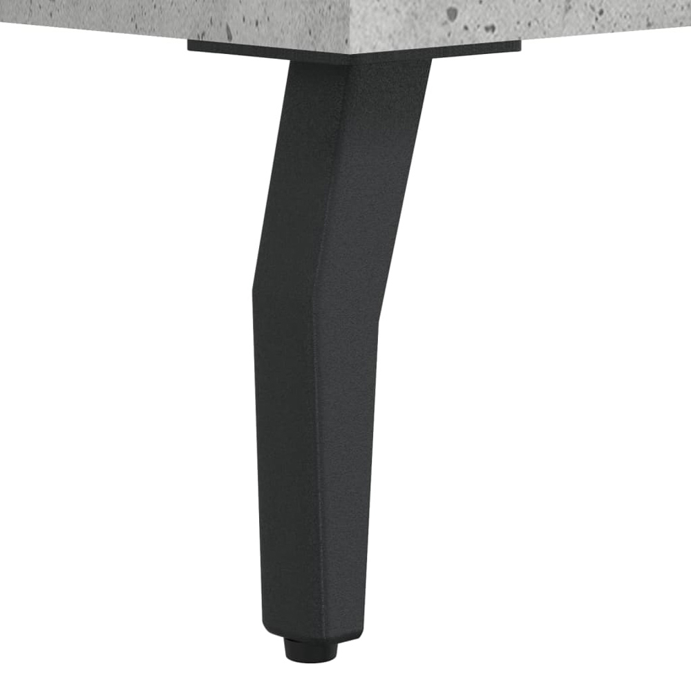 vidaXL 2 Door 2 Shelf Concrete Grey Wooden Sideboard Image 8