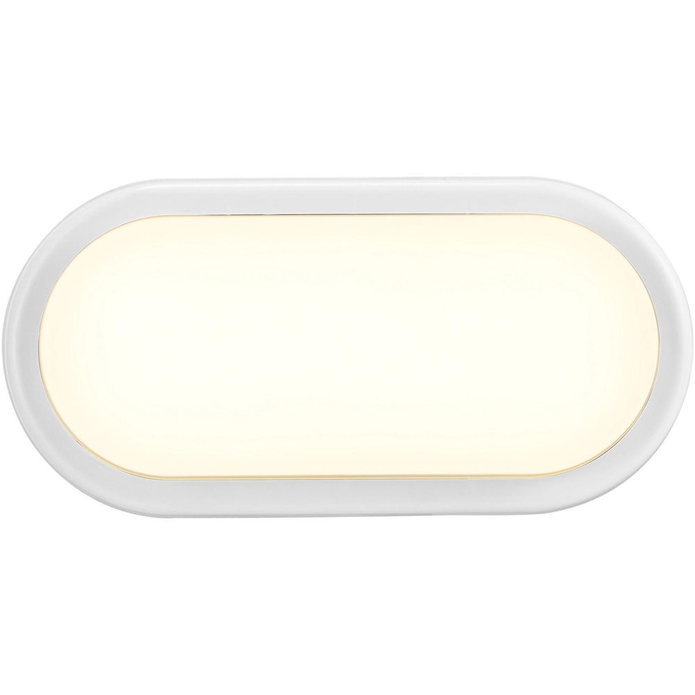 Nordlux Cuba White Oval Garden Wall Light Image 2