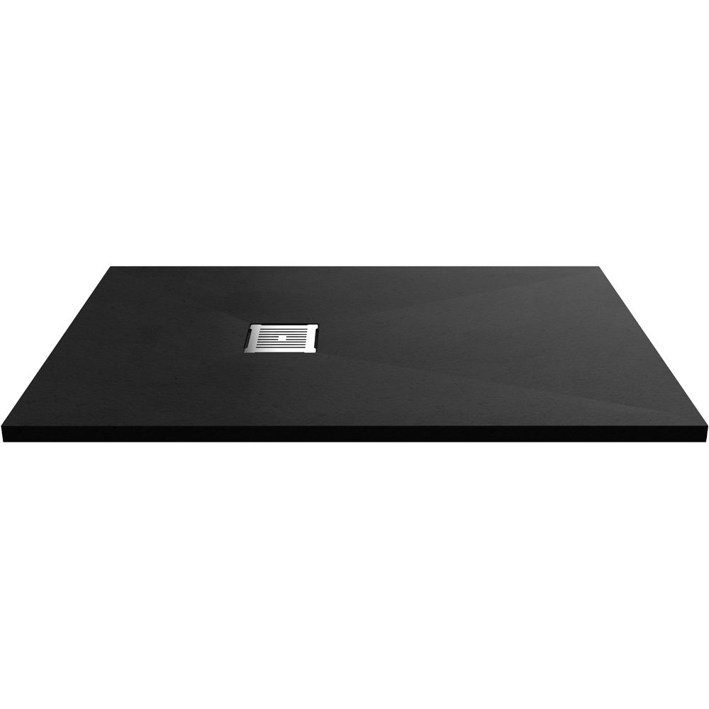 nuie Slate Black Rectangular Shower Tray 1200 x 800mm Image 1