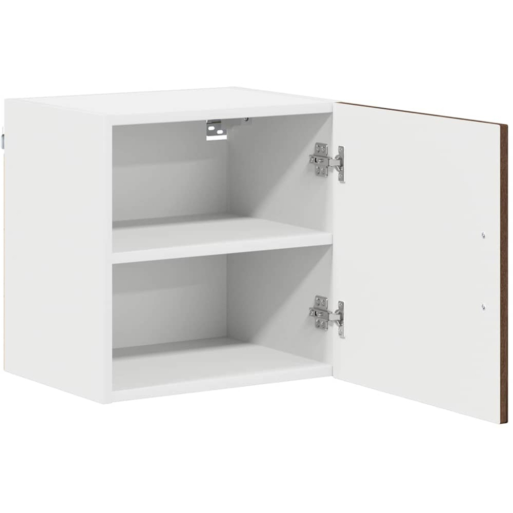 vidaXL Kalmar Single Door Brown Oak Wall Mounted Square Kitchen Cabinet Image 5