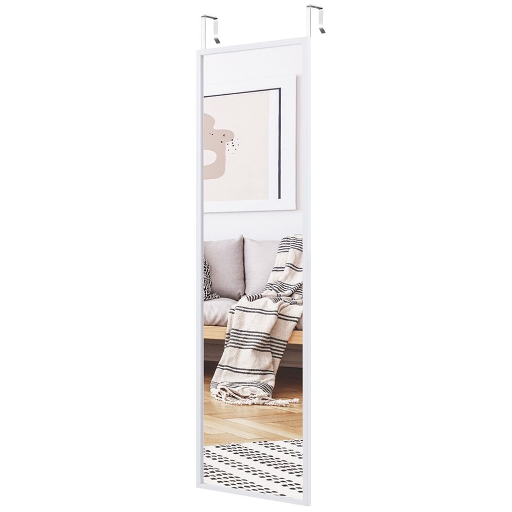 Costway White Full Length Wall Mirror 180 x 36cm Image 1