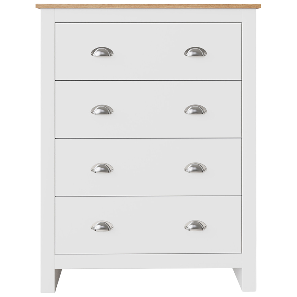 GFW Lancaster White 4 Piece Bedroom Furniture Set Image 5