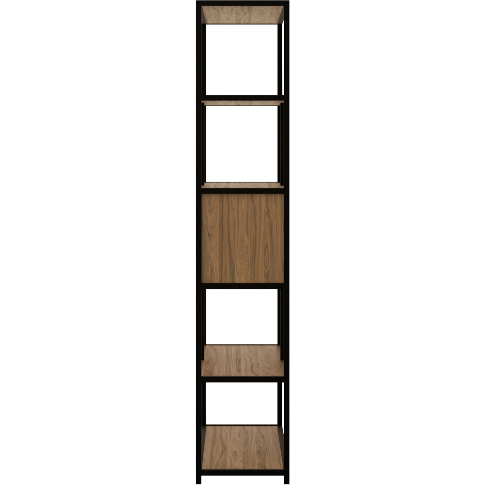 GFW Crue 5 Shelf Walnut Shelving Unit Image 6