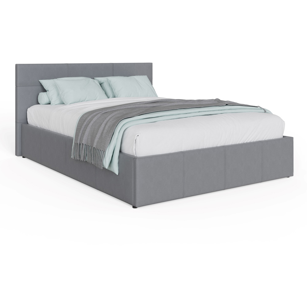 GFW Double Grey Side Lift Ottoman Bed Image 2