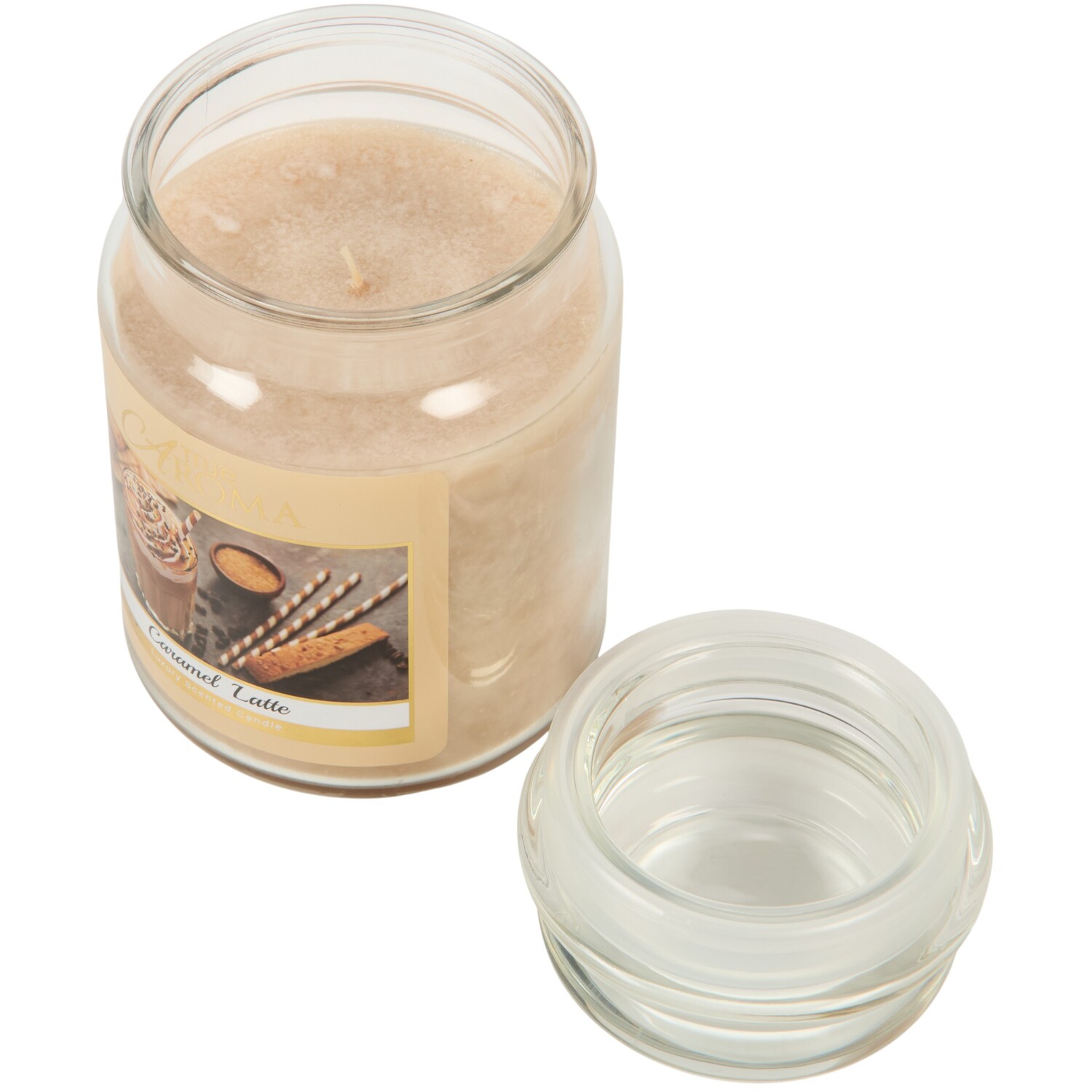 Caramel Latte Large Mason Jar Candle Image 3