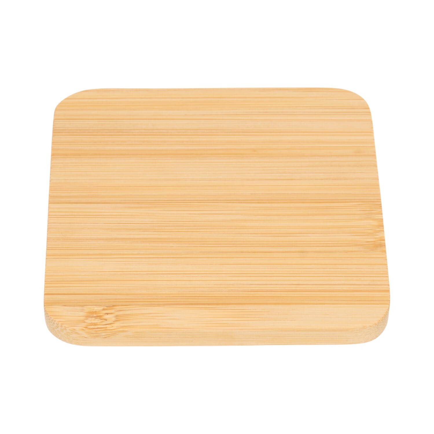 Pack of 4 Bamboo Coasters Natural Image 3