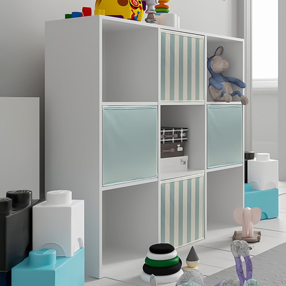 Living Elements 9 Compartment White Compact Cube Storage Unit Image 1