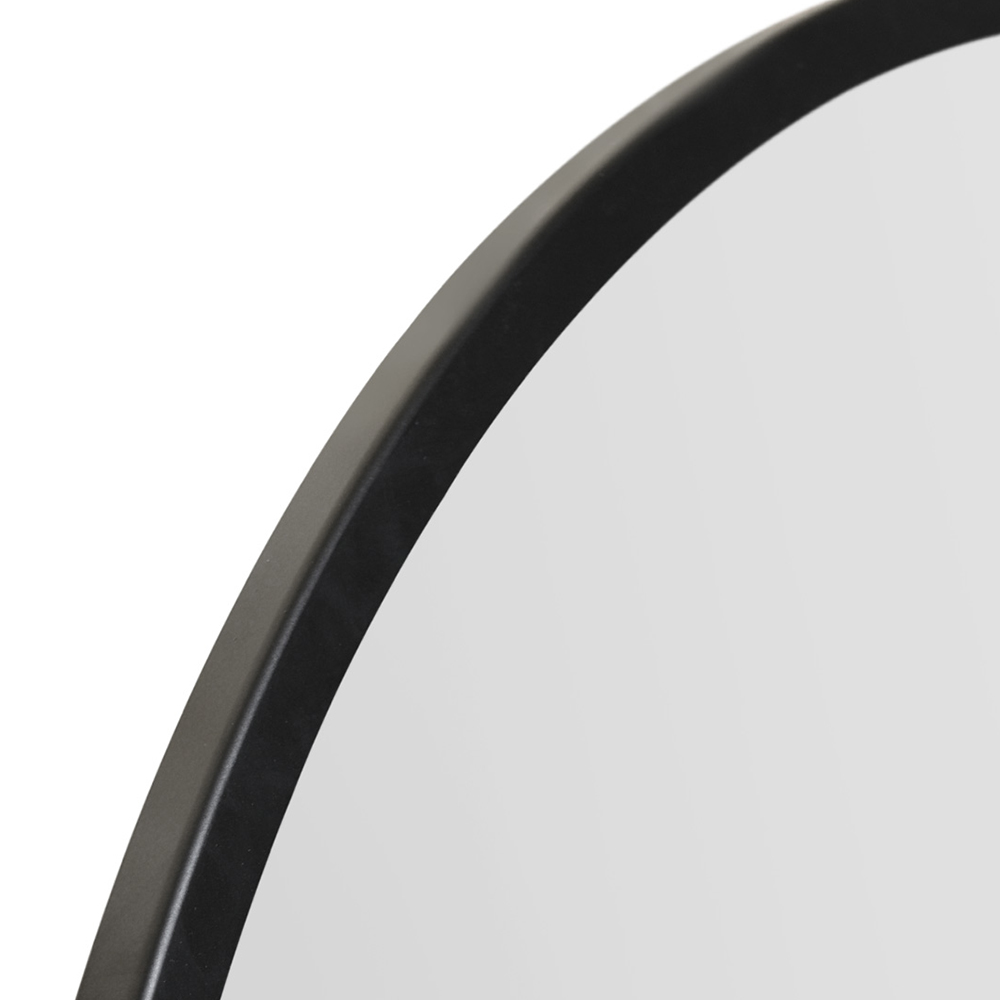 The Fenestra Black Metal Wall Mirror 80 x 80cm Image 5