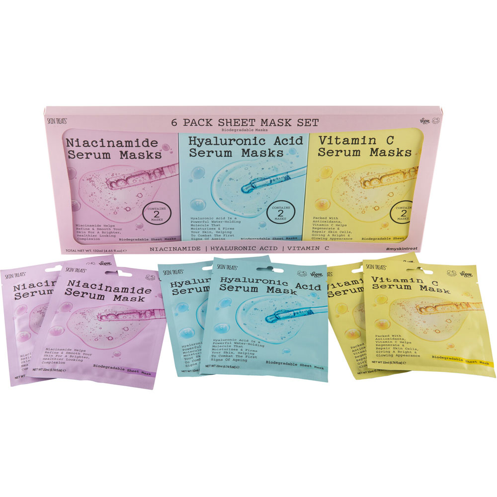 Pack of 6 Sheet Masks - Pink Image 2