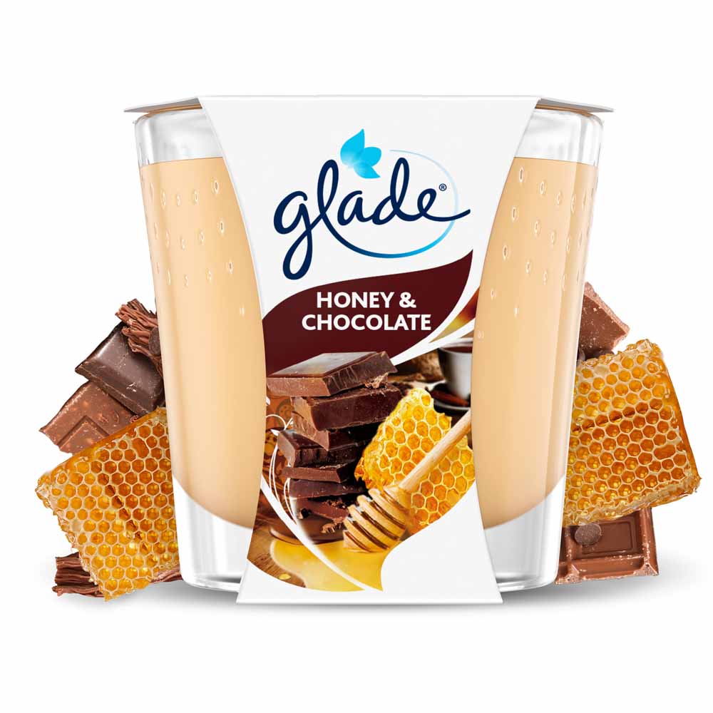 Glade Candle Honey & Chocolate Air Freshener 129g Image 2