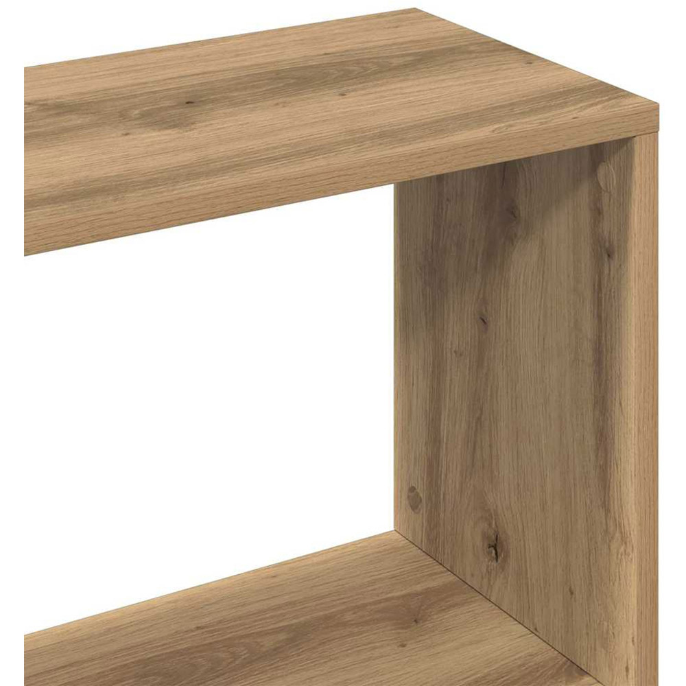 vidaXL 12 Shelf Artisan Oak Bookcase Image 6
