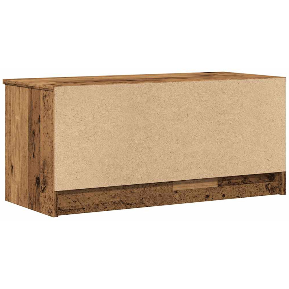 vidaXL Single Door 2 Open Shelf Old Wood TV Cabinet Image 6
