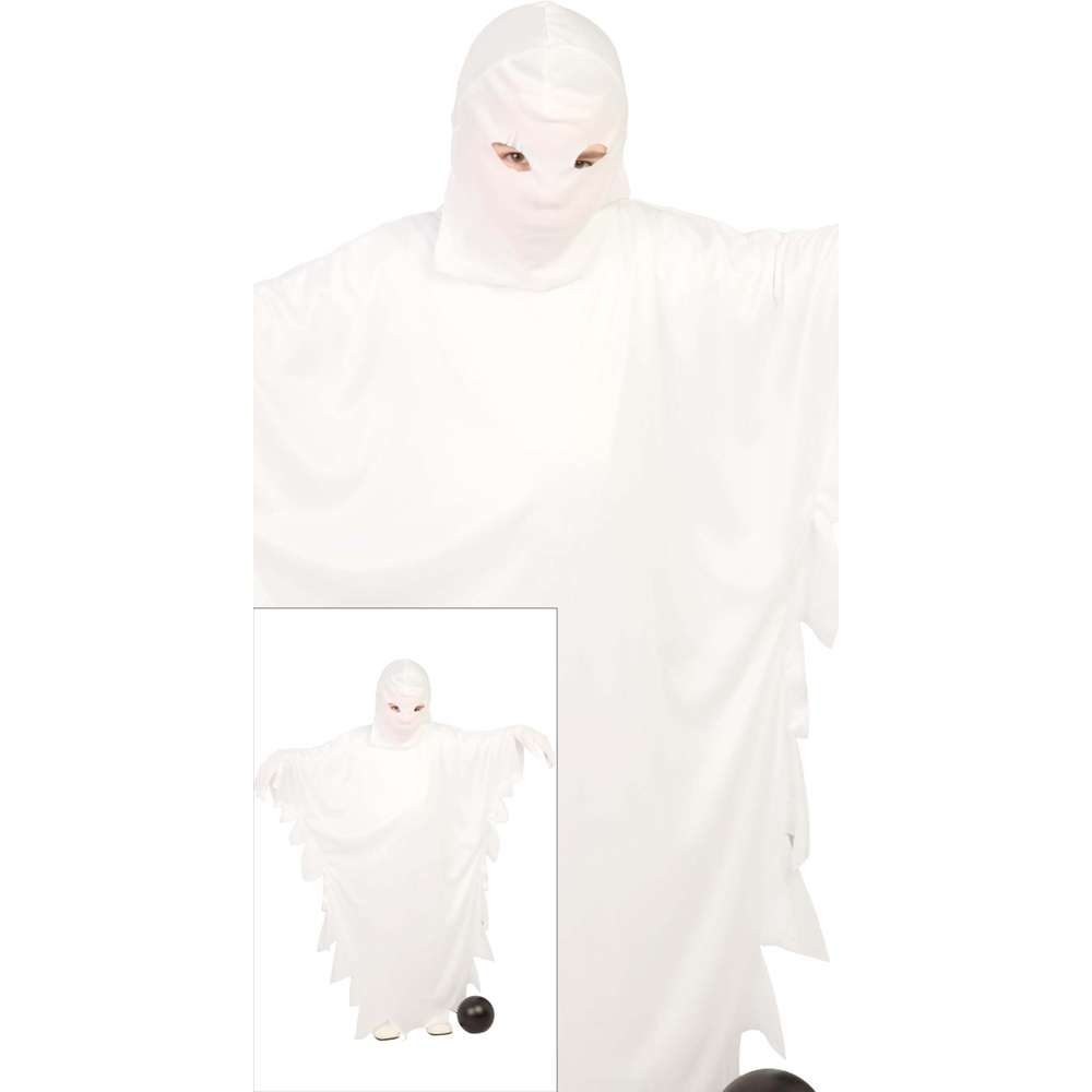 Fiestas Guirca Ghost White Halloween Costume 10 to 12 Years Image 2