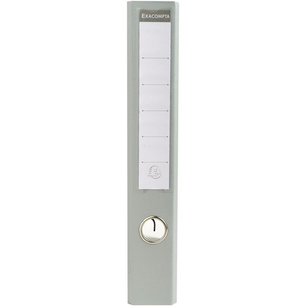 Exacompta PremTouch A4 Grey PVC Lever Arch File 10 Pack Image 4