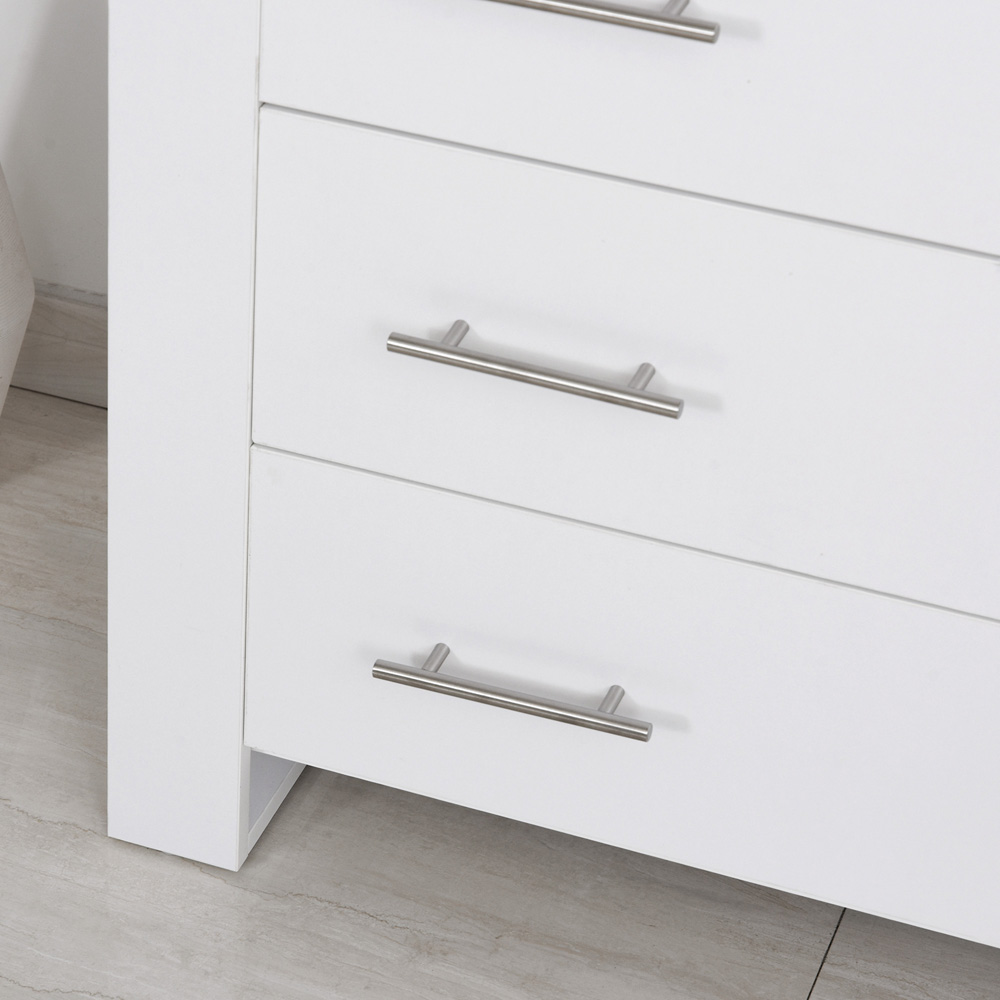 Portland 4 Drawer White Chest of Drawers Image 3