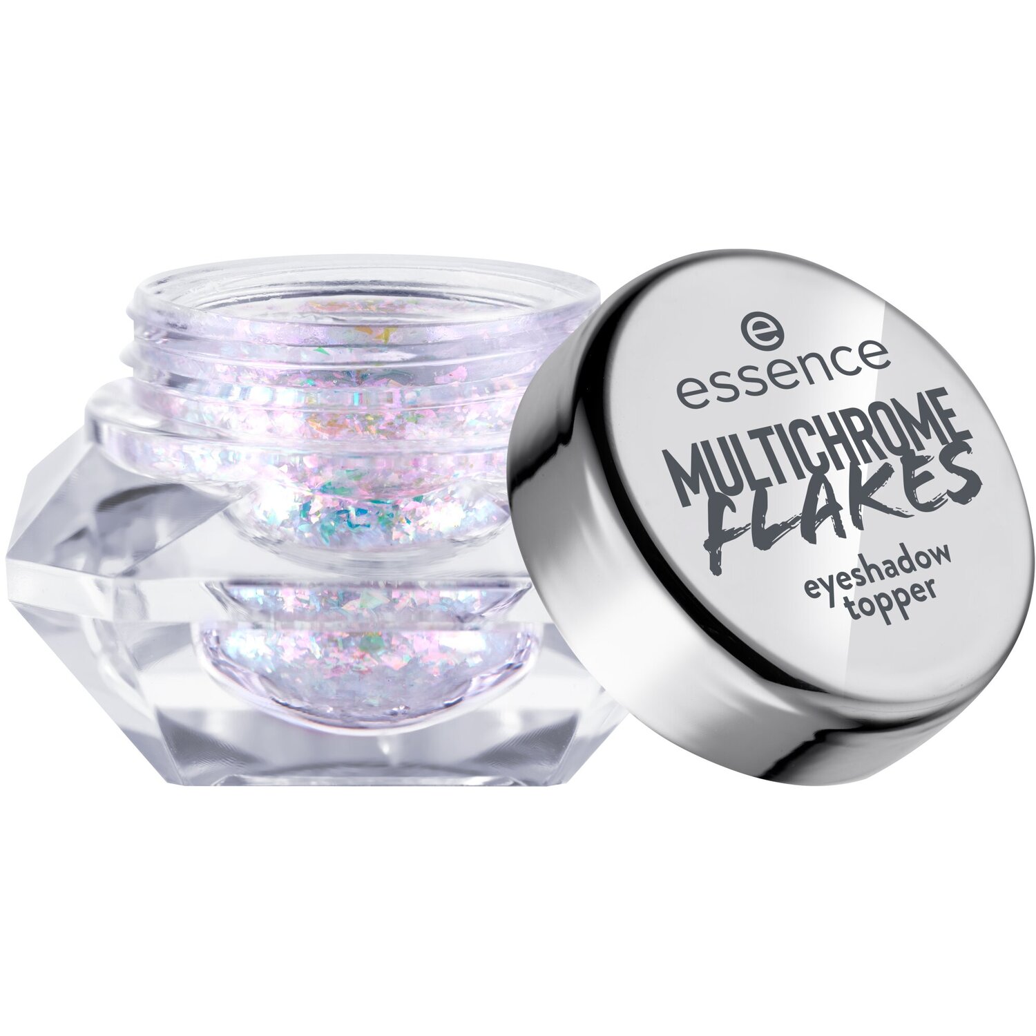 essence Multichrome Flakes Eyeshadow Topper - Silver Image 1