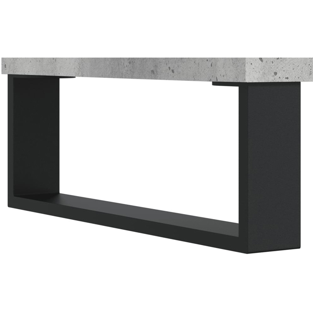 vidaXL 3 Drawer Concrete Grey Wooden Sideboard Image 9
