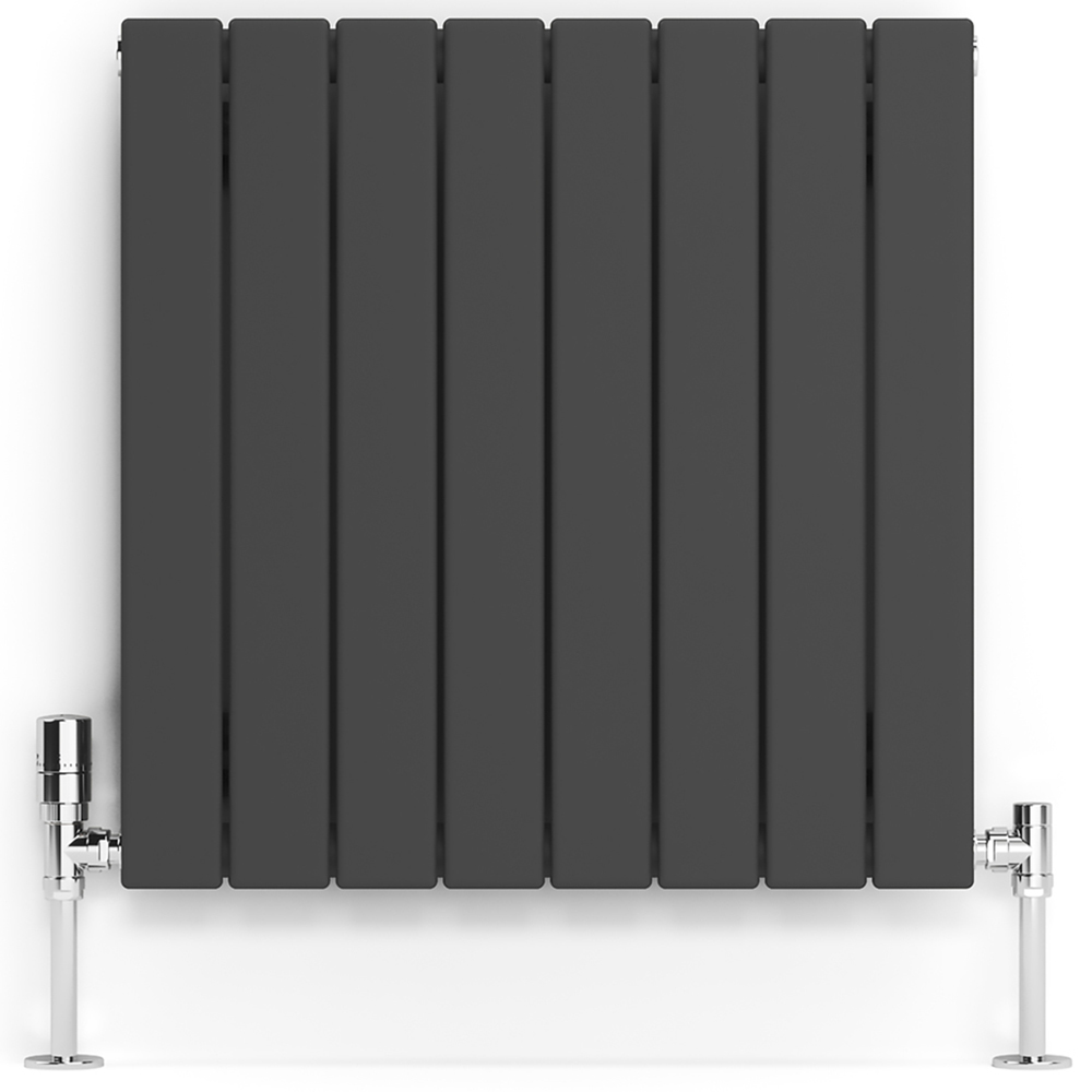 Terma Forte 1384 BTU Metallic Grey Single Panel Radiator 600 x 588mm Image 3