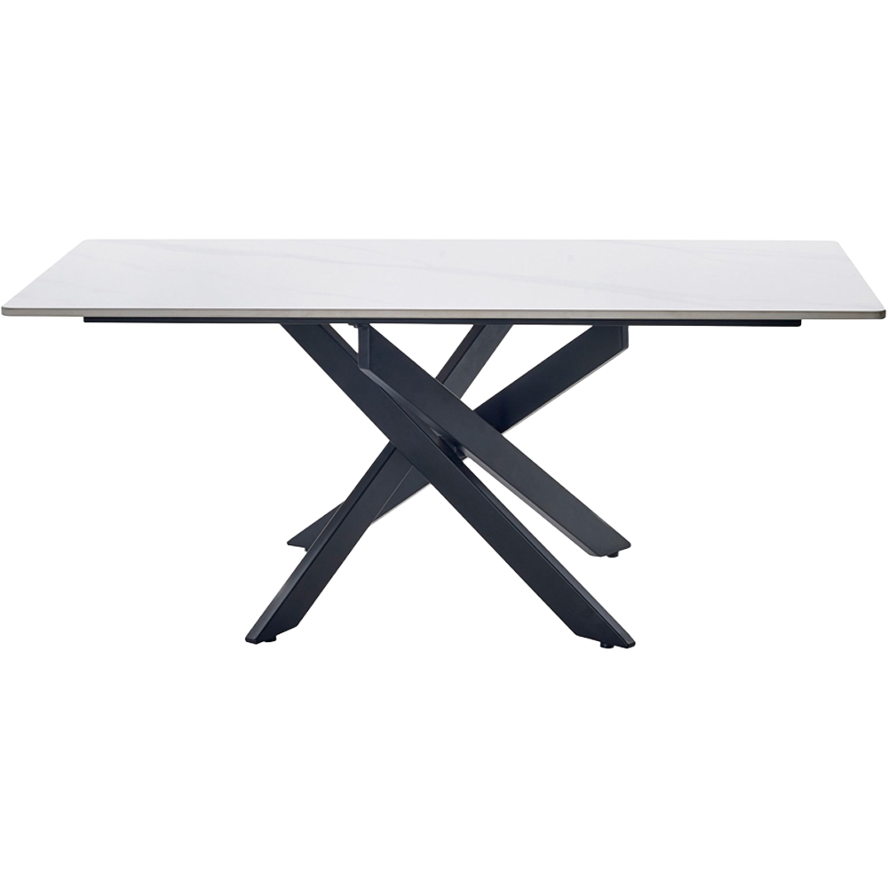 Julian Bowen Bradley White Marble Effect Rectangular Coffee Table Image 3