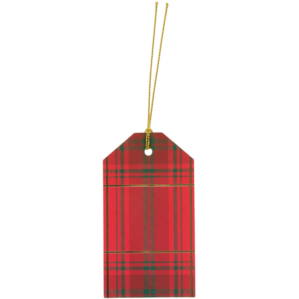 Pack of 12 Tartan Traditional Gift Tags Image 6