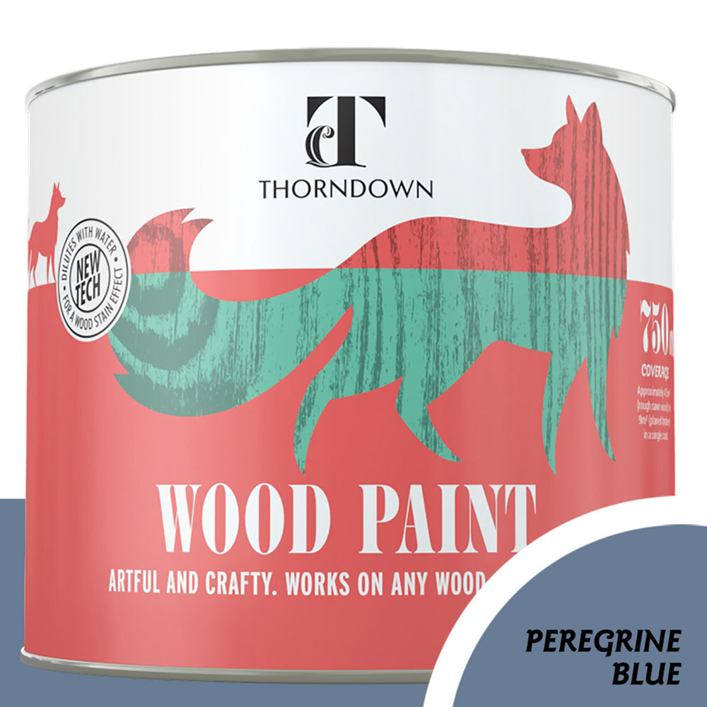 Thorndown Peregrine Blue Satin Wood Paint 750ml Image 3