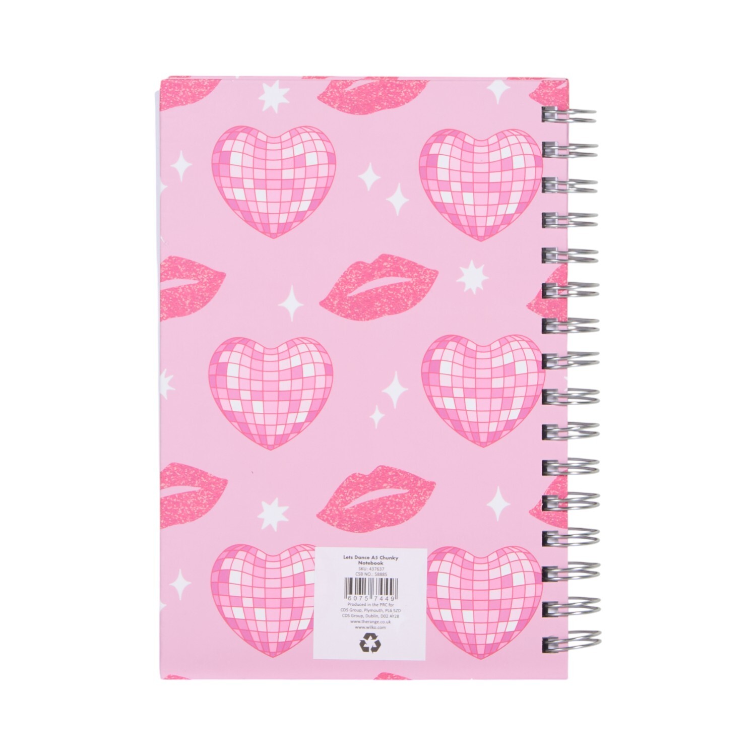 A5 Lets Dance Chunky Notebook Pink Image 3