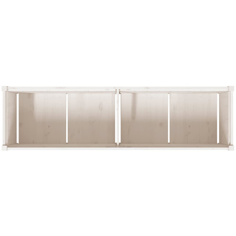 vidaXL White Solid Pine Wood Raised Garden Planter 180 x 50 x 50cm Image 7