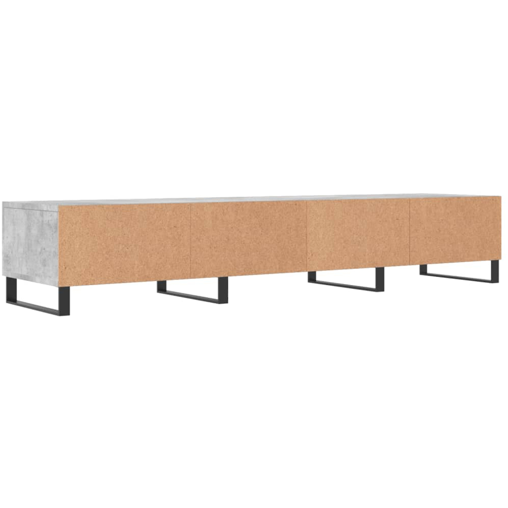 vidaXL 3 Drawer Concrete Grey TV Cabinet Image 8
