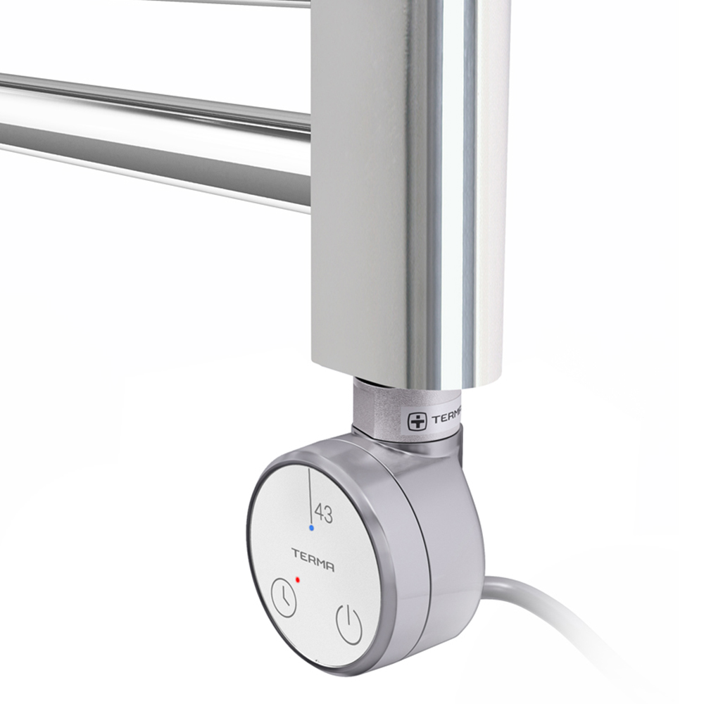 Terma Leo Chrome Electric Towel Rail with 43D Element Upgrade 800 x 500mm Image 4