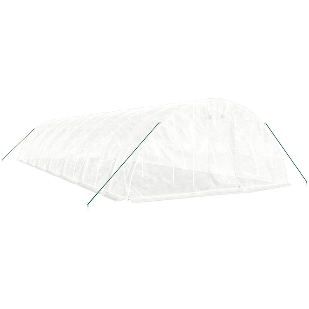vidaXL White 16.4 x 46ft Greenhouse Image 3