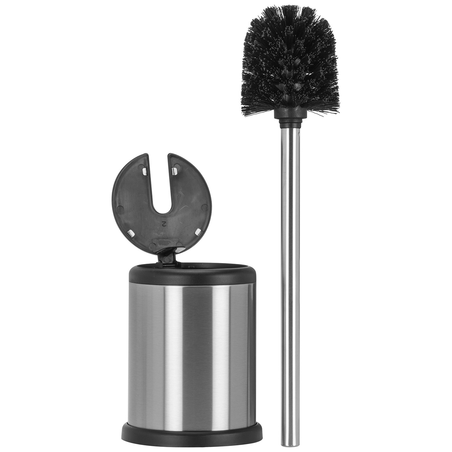 Touch Proof Stainless Steel Toilet Brush Holder Image 2