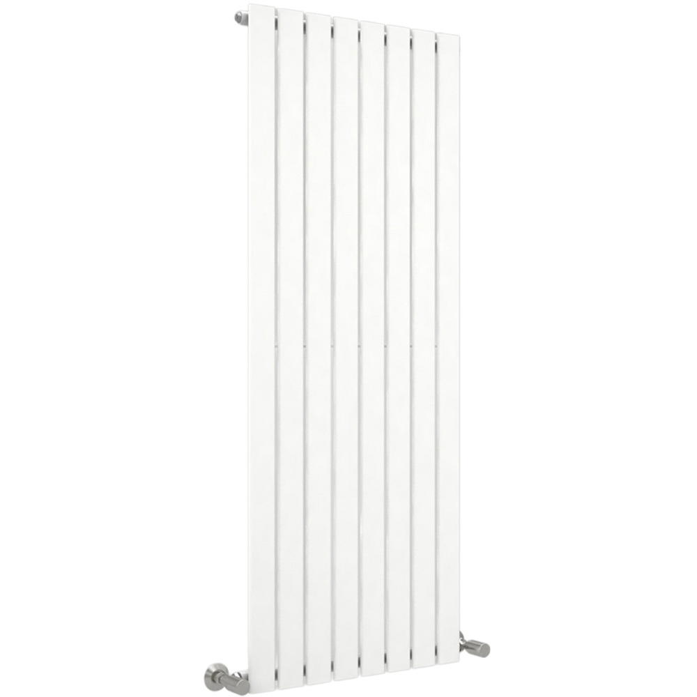 White 3521 BTU Single Flat Panel Vertical Column Radiator 1600 x 544mm Image 1