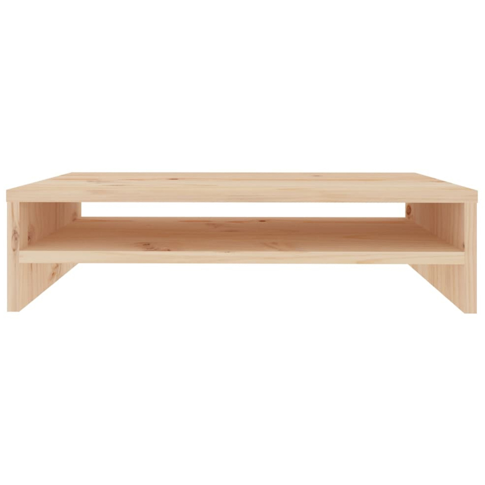 vidaXL Solid Wood Pine Monitor Stand Image 1