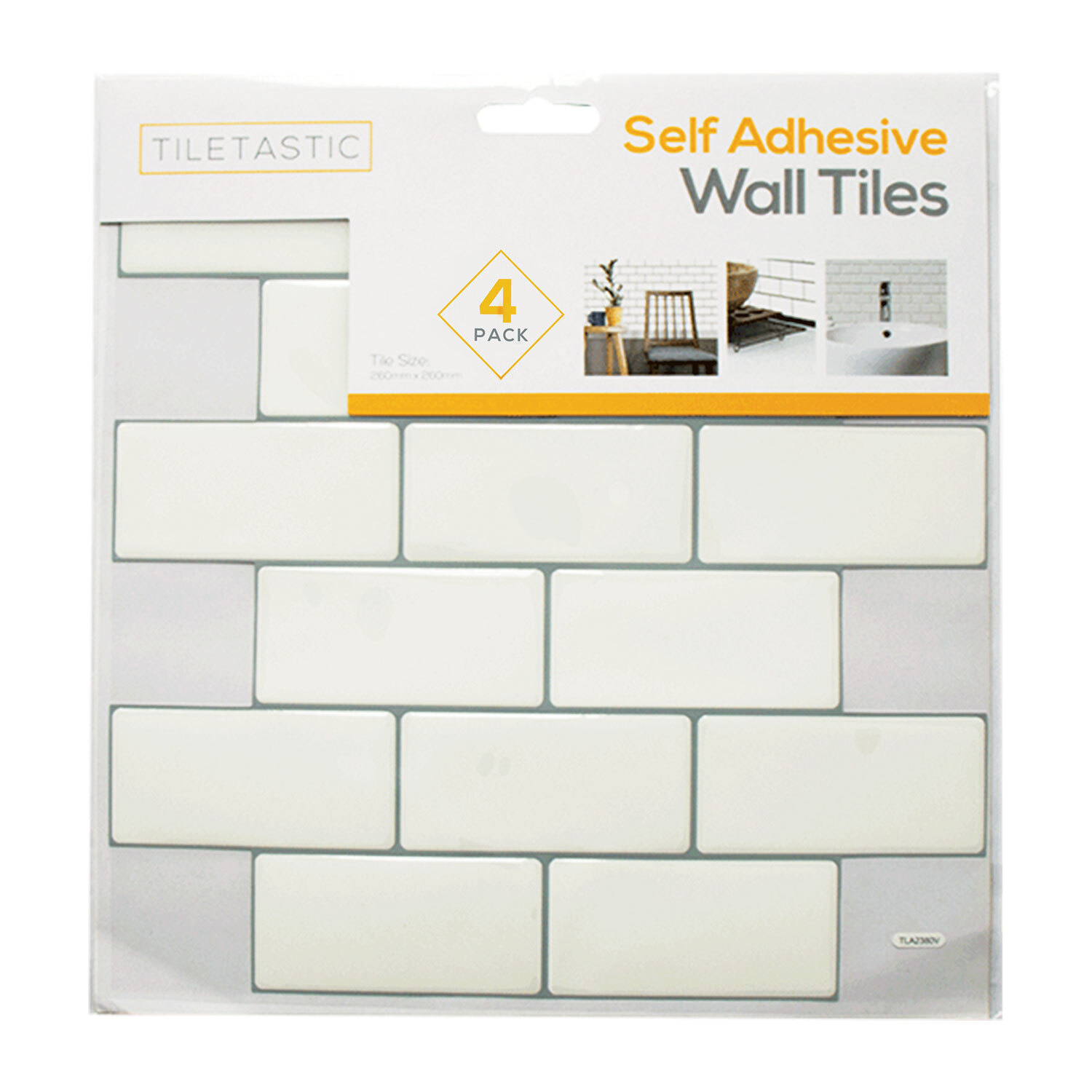 Adhesive Wall Tile - White Image