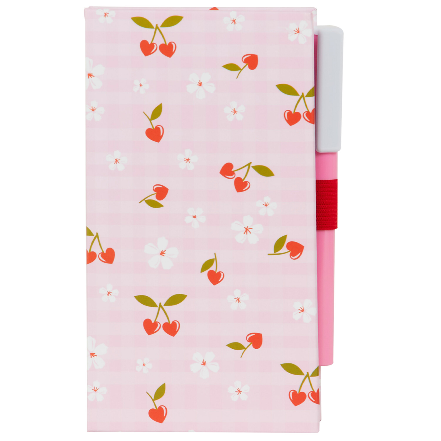 Cherry Hearts Sticky Notes Set with Pen - Pink Image 2