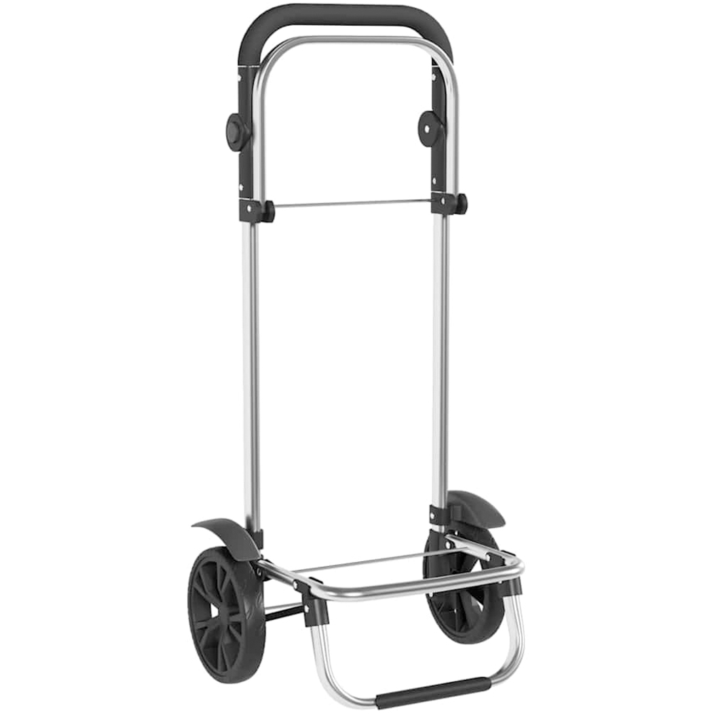 vidaXL 36.5 x 46.5 x 100.5cm Blue Foldable Shopping Trolley Image 4