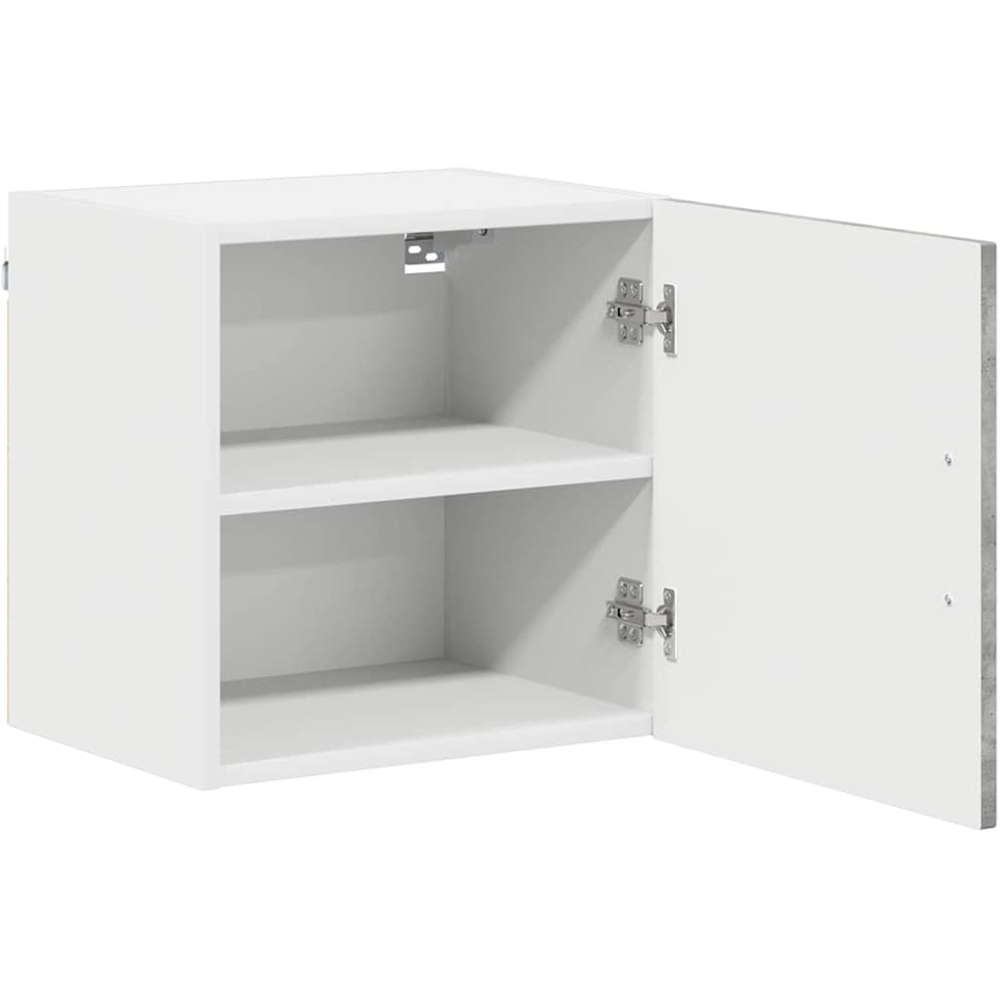 vidaXL Kalmar Single Door Concrete Grey Wall Mounted Square Kitchen Cabinet Set of 2 Image 4