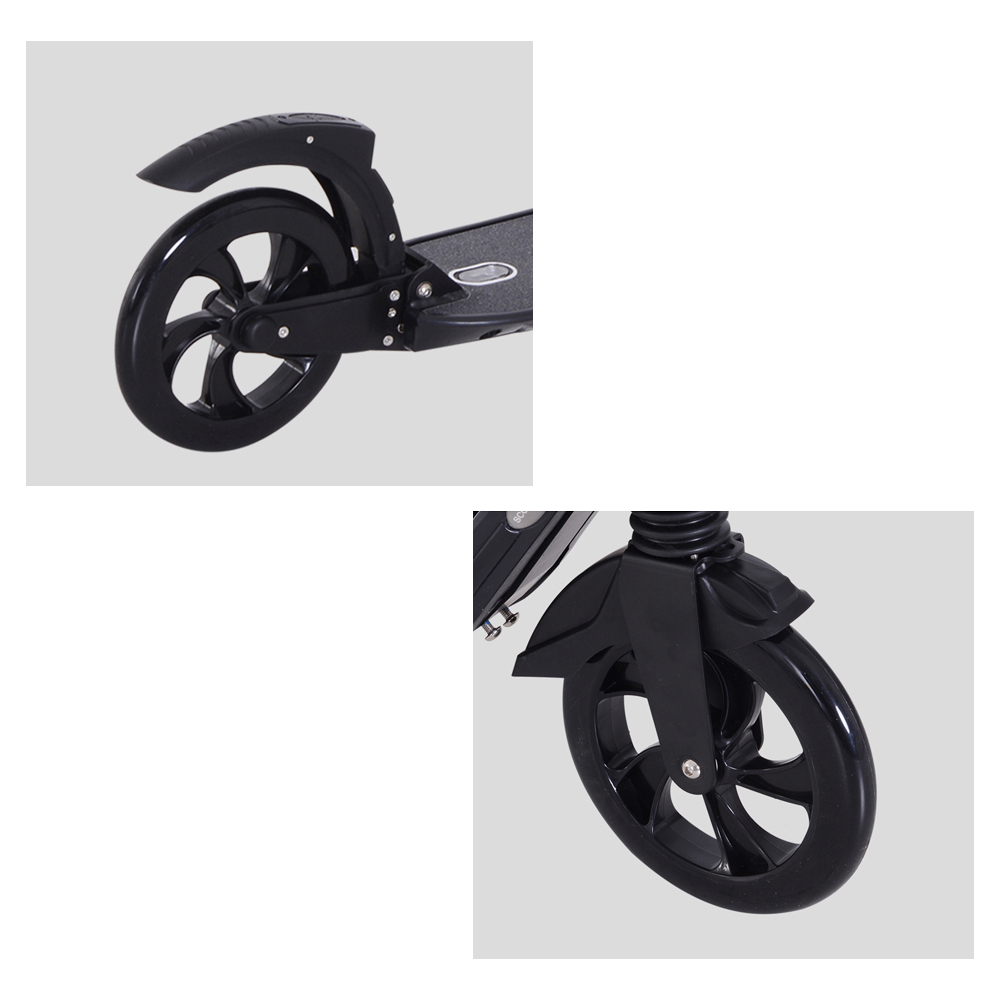HOMCOM Black Kick Scooter with Adjustable Handlebars Image 4
