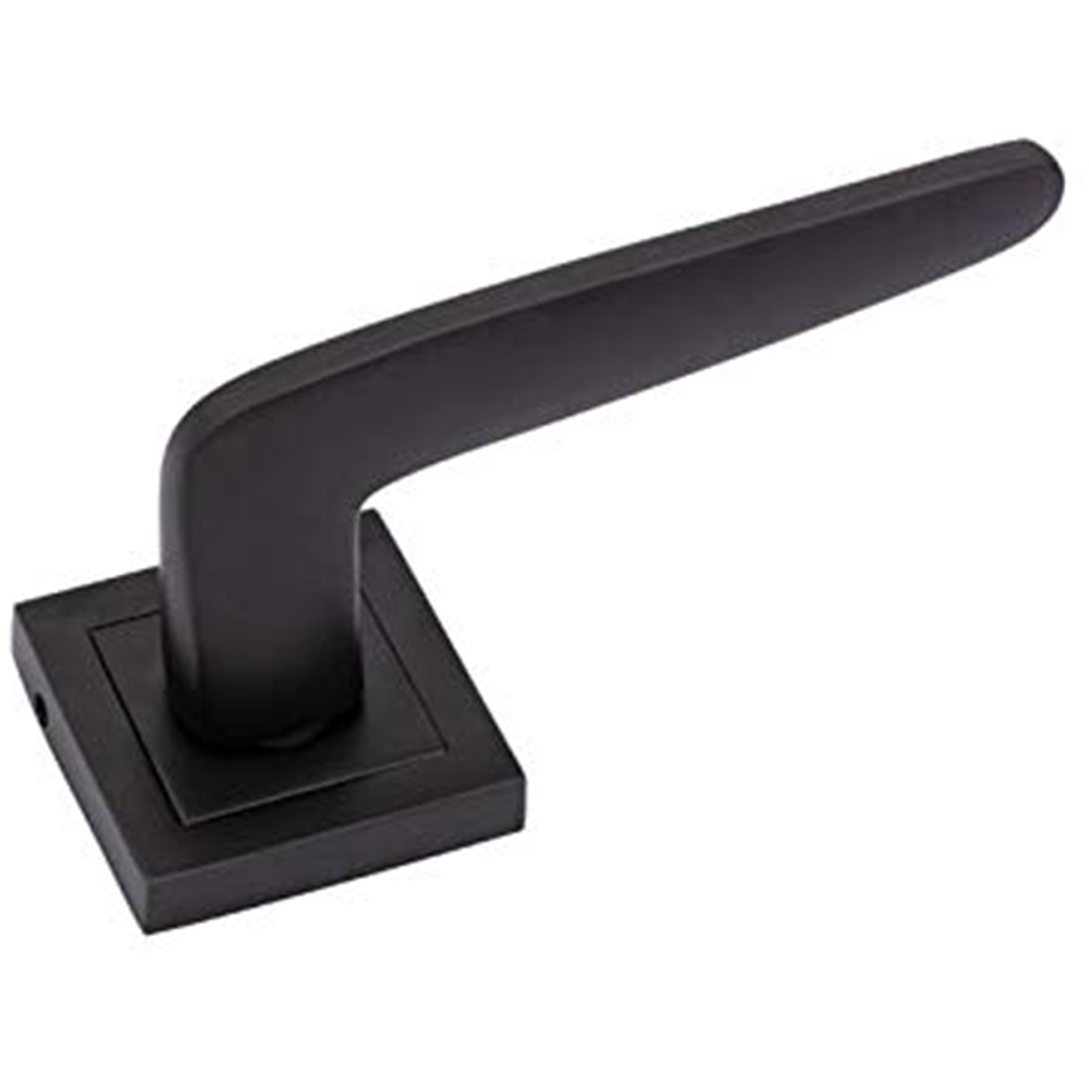 Golden Grace Matte Black Venus Door Handle Set Image 1