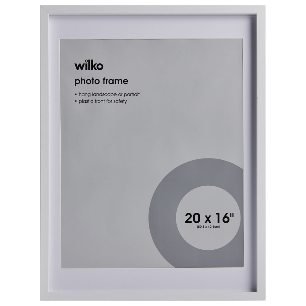 Wilko Large White Frame 20 x 16 Image 1