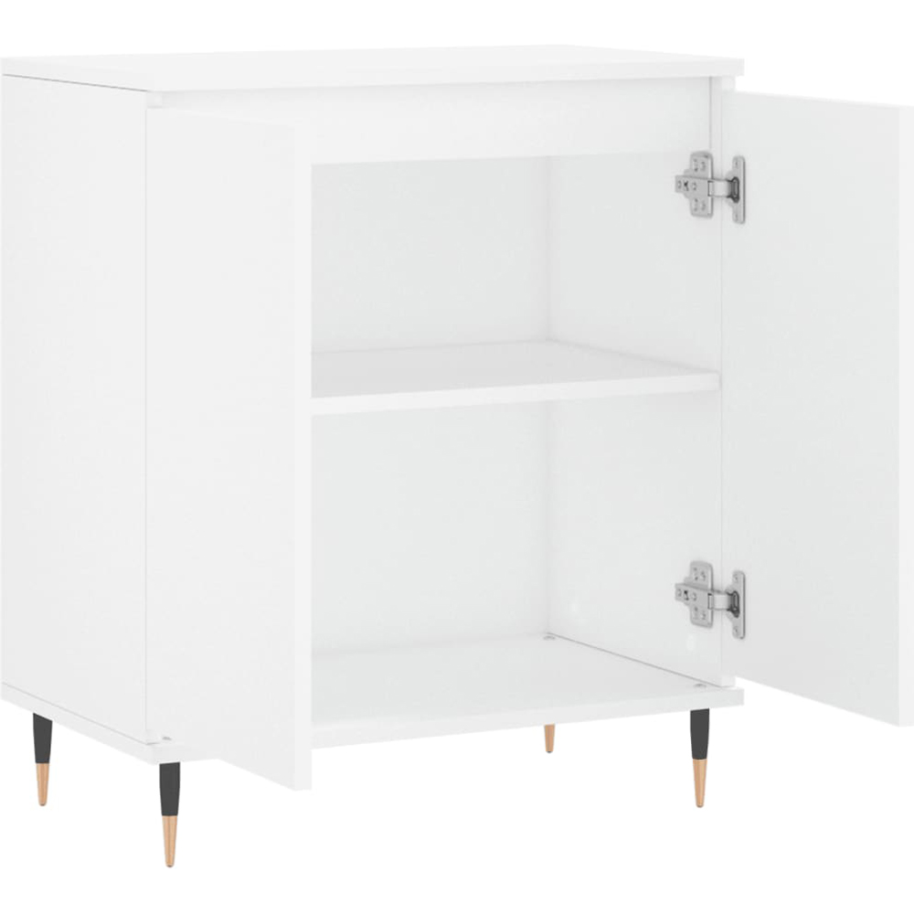 vidaXL 2 Door White Sideboard Image 4