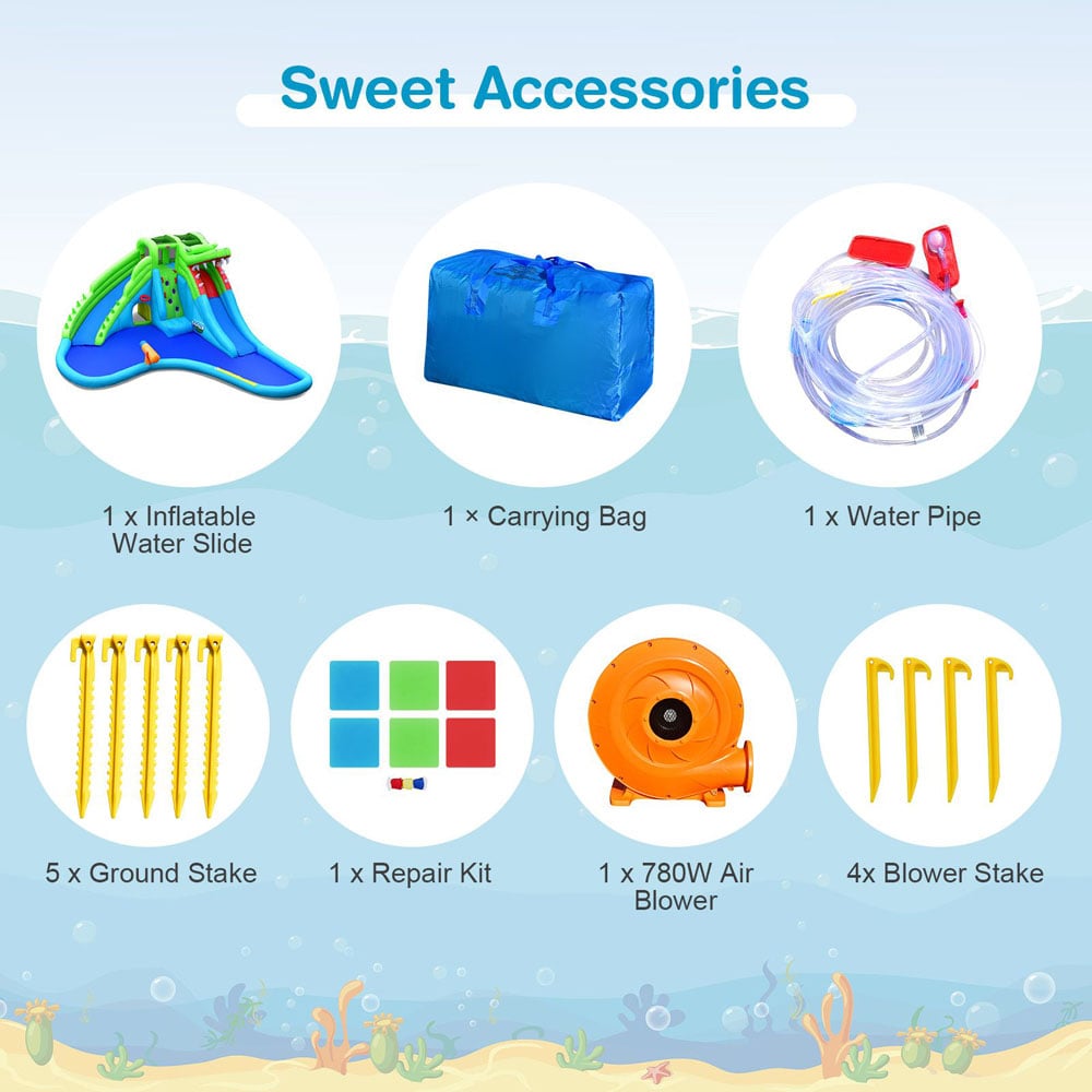 Costway Giant 7 in 1 Inflatable Bounce House with Air Blower Image 7