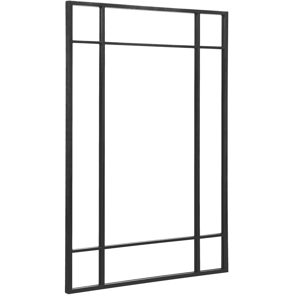 The Fenestra Black Wall Mirror 100 x 70cm Image 3