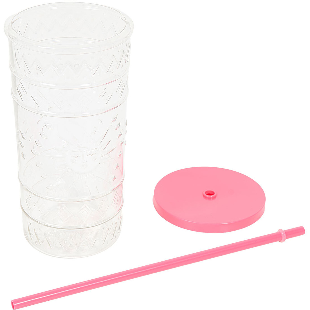Boho Sun Framed Tumbler with Straw Image 9