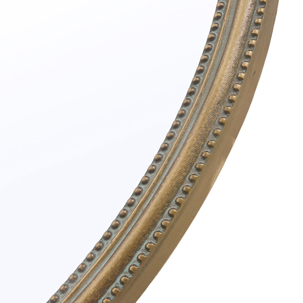 Living and Home Gold Oval Classic Wall Mirror 80 x 60cm Image 6